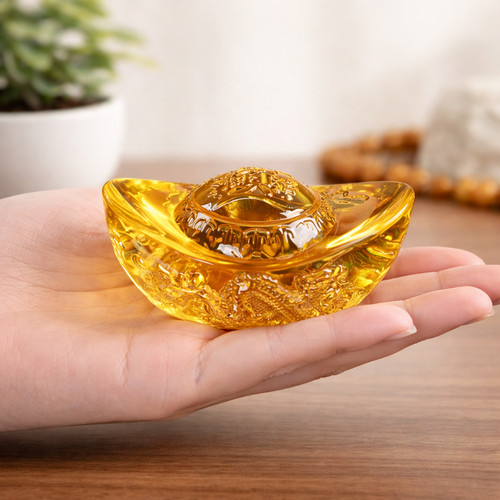 Chinese citrine ingot feng - ingot,