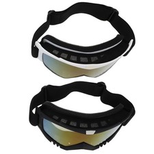  2 Pcs Lunette Moto Cross Lunettes De Motocross Riding Glasses Cyclisme