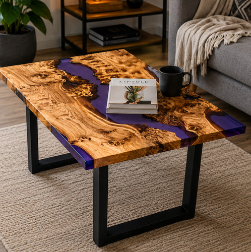 Table basse rivière en - table,