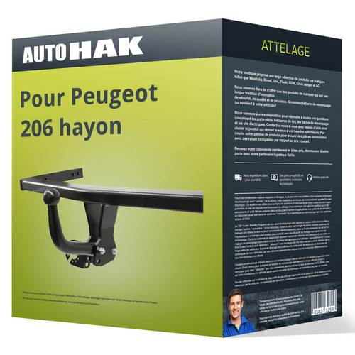 Attelage pour peugeot 206 - attelage,