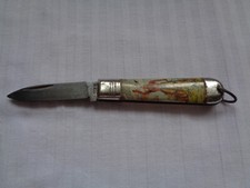 ANCIEN PETIT COUTEAU PLIANT DECOR INDIEN MADE IN GERMANY