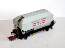 HORNBY HO N°706 WAGON CTC TRANSPORT DE CEREALES, SNCF SB 589940, MINIATURE TRAIN