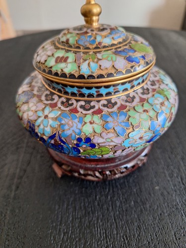 Boîte pot en émail - boîte,