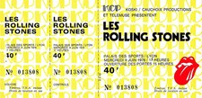 ROLLING STONES TICKET ORIGINAL UNUSED CONCERT LYON, PALAIS DES SPORTS JUIN 1976