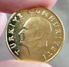 La pièce plaquée or Turquie Atatürk 500 lires 1989 fait un excellent cadeau