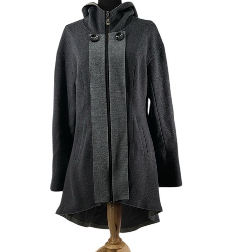 Cop copine wool coat hooded - wool,