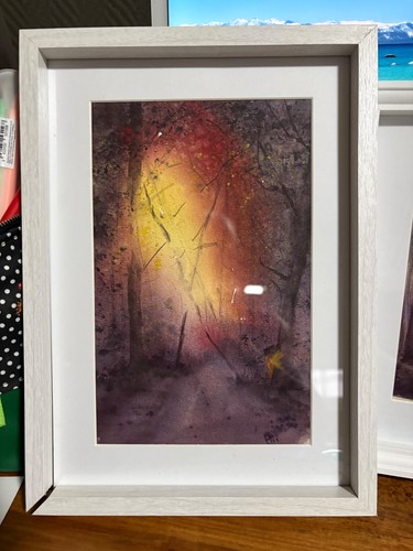 Aquarelle forêt enchantée