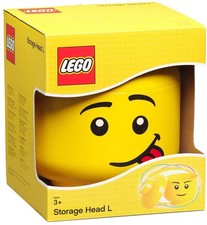 LEGO Grand Tête De Rangement En Plastique 9 X 10 Pouces | Silly