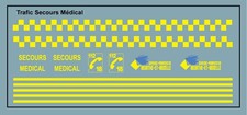 Décalcomanie à l'eau, Trafic secours Médical 1:43, Maquette, Diorama, Moselle