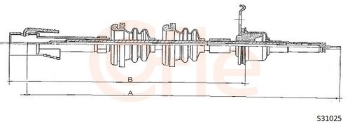 Cofle s31025 speedometer shaft - cofle,