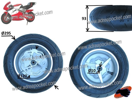 Roue avant complète semi