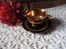 ANCIENNE TASSE A CAFE THE "LIMOGES LEGLE"BLEU DE FOUR DOREE A L OR FIN"2"