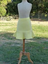 TRES JOLIE JUPE VICHY JAUNE § BLANC TARA JARMON T F 36 I 40 EN PARFAIT ETAT