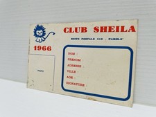 Carte du Club vierge Sheila