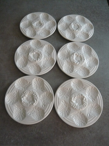 Assiettes coquillages - 6,