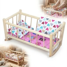 Berceau rétro bois poupée