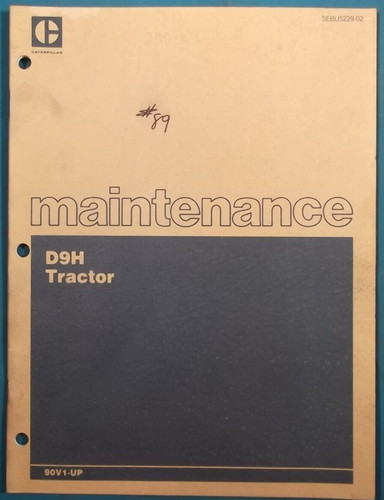 Caterpillar d9h manuel - d9h,