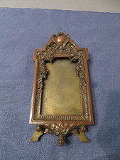 ancien cadre photo en cuivre