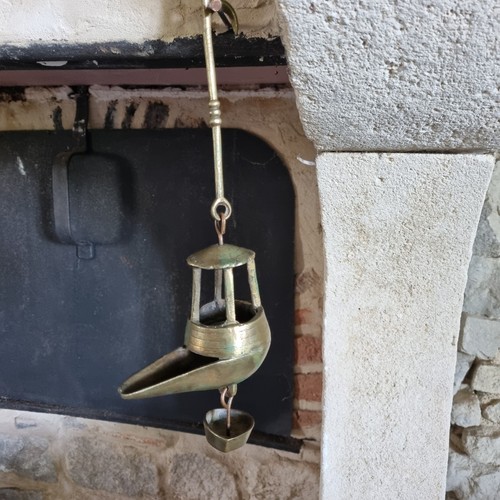 Ancienne lampe huile en - lampe, à