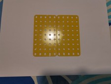 MECCANO  LOT DE 2 PLAQUES  SANS REBORD 11.5cm 5X9 trous ref 53 a