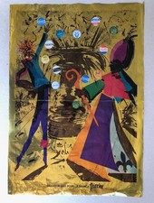 Salvador Dali —  affiche publicitaire pour Perrier signée & datée  — 1969.