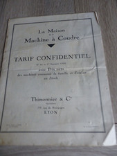 Catalogue,Brochure,Prospectus Agricole  Machine a coudre  Thimonnier (Lyon) 1928