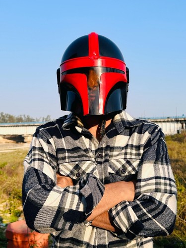 Casque mandalorian red steel - mandalorian,