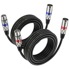 Lot de 2 câbles XLR de 5 m -