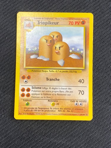 Carte pokémon triopikeur - pokémon,