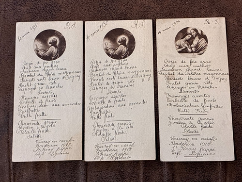 Lot menus de communion - de,