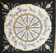 HERMÈS RARE  CARRÉ DRIVING LESSONS  1950  (très Recherché)