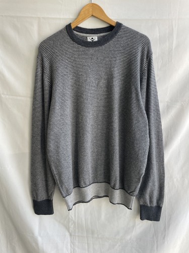 Pull col rond rayé - en, laine