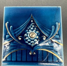 Ancien carreau de faïence Art Déco signé BFK (Boch Frères Keramis)