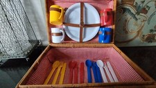 Valise mallette osier rotin