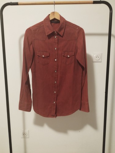 Chemise jean rouge topshop - jean,