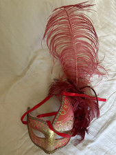 MASQUE LOUP FEMME - ROUGE ET