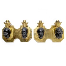 Paire appliques bronze - paire, en