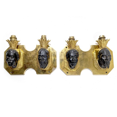 Paire appliques bronze - paire, d'appliques