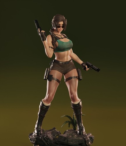 Figurine lara croft tomb - lara,
