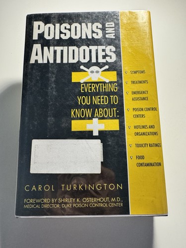 Poisons and antidotes carol - poisons, by