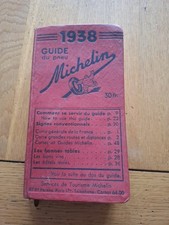 Guide Michelin Rouge 1938  -