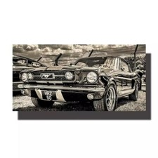 PLAQUE MÉTAL voiture  MUSTANG