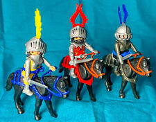 3 Chevaliers et montures Playmobil