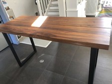 table haute design industriel 