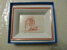 HAVILAND Vide-poche "CATHEDRALE D'EVRY" Mario Botta Porcelaine LIMOGES tray 20th