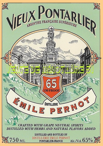 Pontarlier étiquette - 25,
