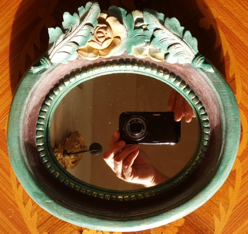 Miroir mural bois - mural,