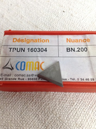 Plaquettes carbure comac - plaquettes,