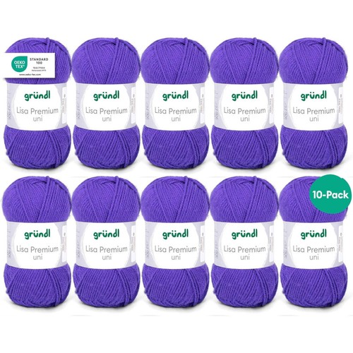 Pelotes laine violet - 10,