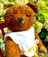 ANCIEN OURS en PELUCHE vers 1940, JOUET ANCIEN un peu usé mais très mignon!